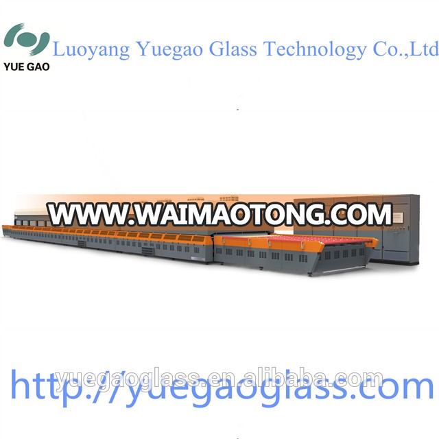 Double heating-chamber flat glass tempering furnace